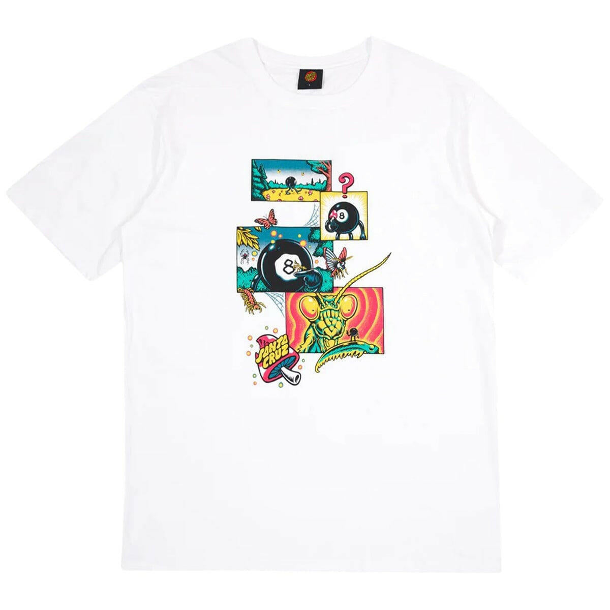 Santa Cruz - Winkowski 8ballr Comic Tee White.