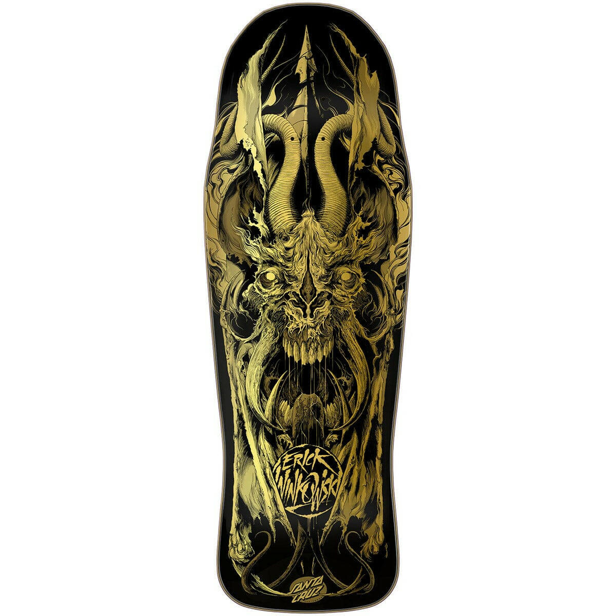Santa Cruz - Erick Winkowski Primeval Gold 10.34 Skateboard Deck.