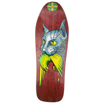 Schmitt Stix - Chris Miller III Bird In Mouth Red 10.0 Reissue Skateboard Deck.