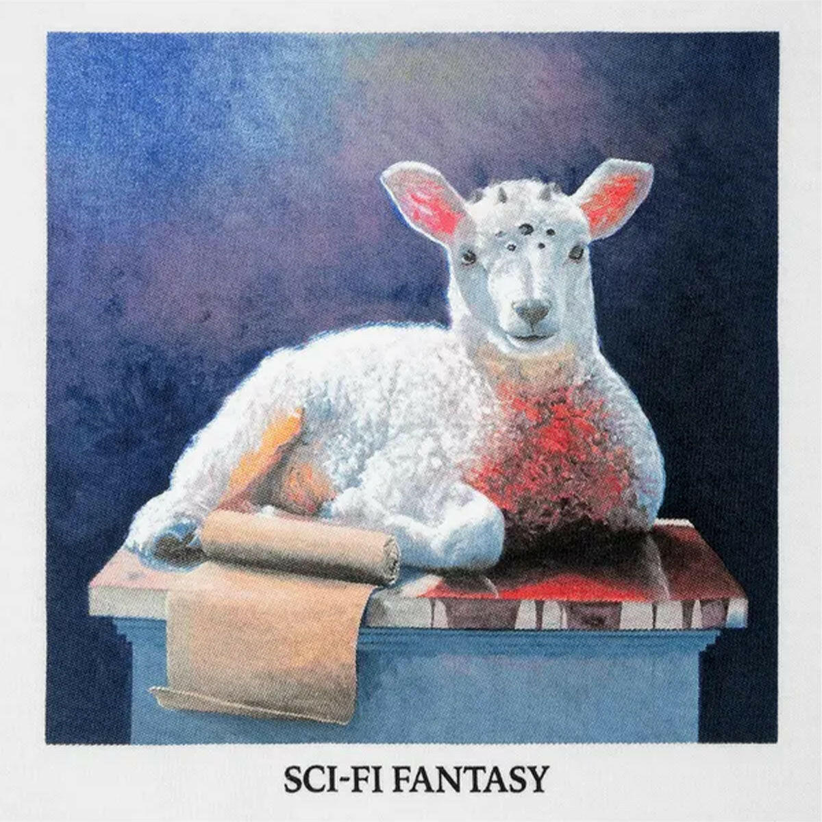 Sci-Fi Fantasy - Lamb Tee White.