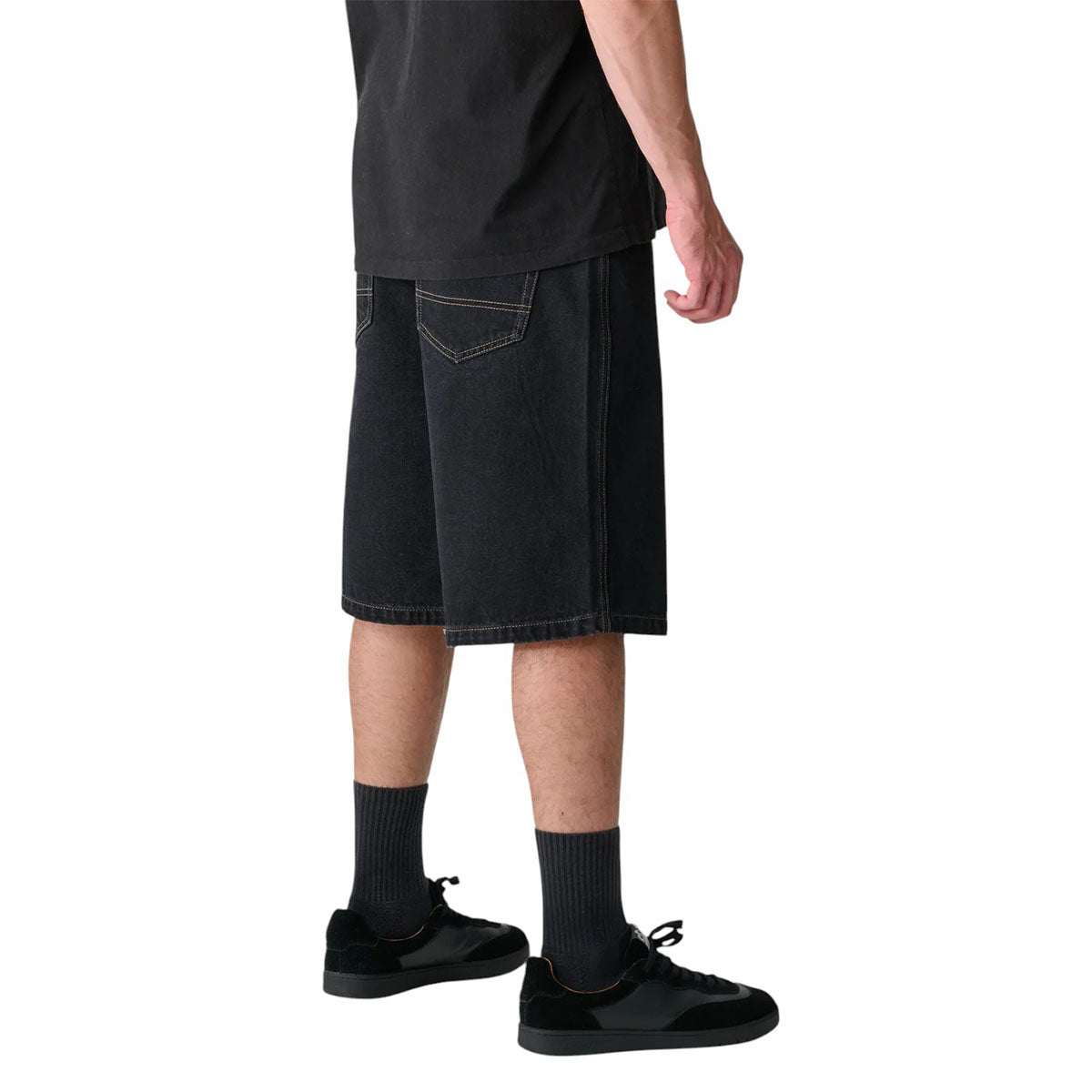 S/Double - Denim Standard Shorts Black Rinse.