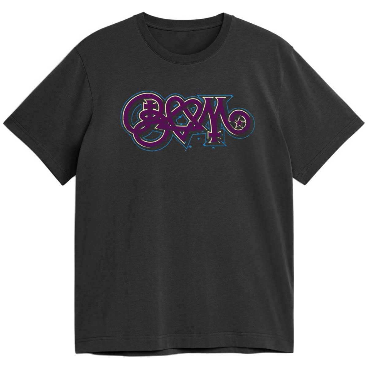 Slappy Bam Dye Tee Black
