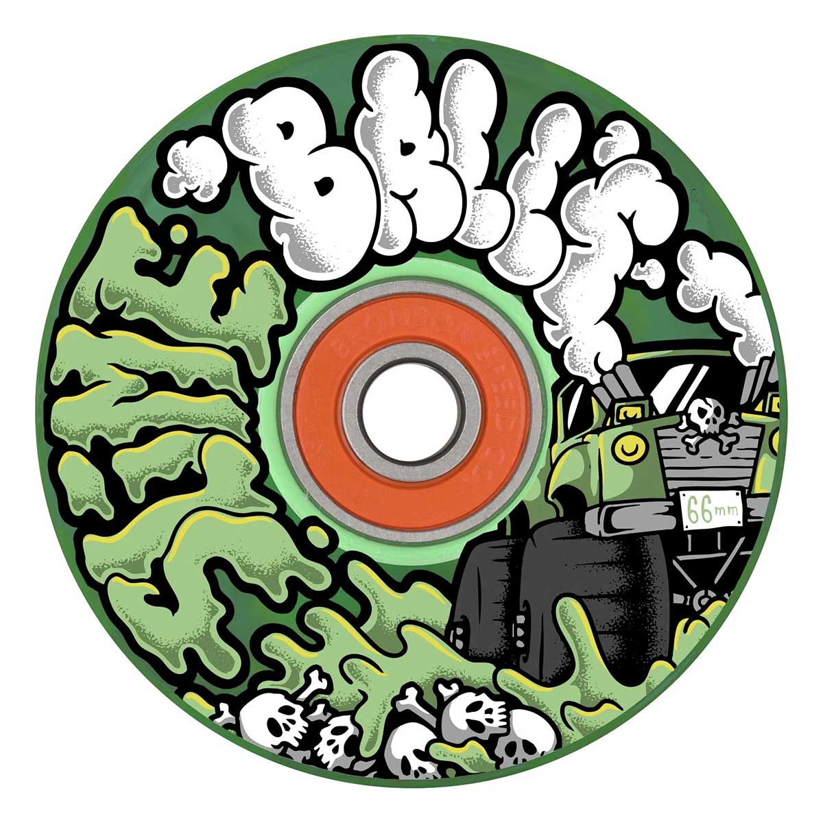 Slime Balls Accelerator Light Ups 66MM 78A Skateboard Wheels