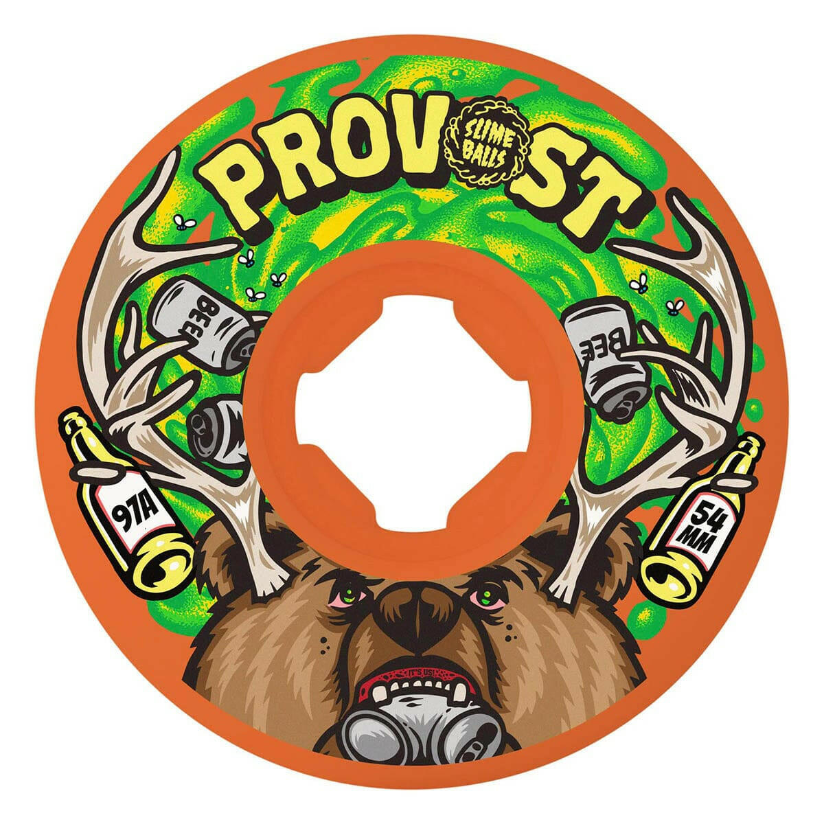 Slime Balls - Collin Provost Beer Vomit Mini 54MM 97A Skateboard Wheels.