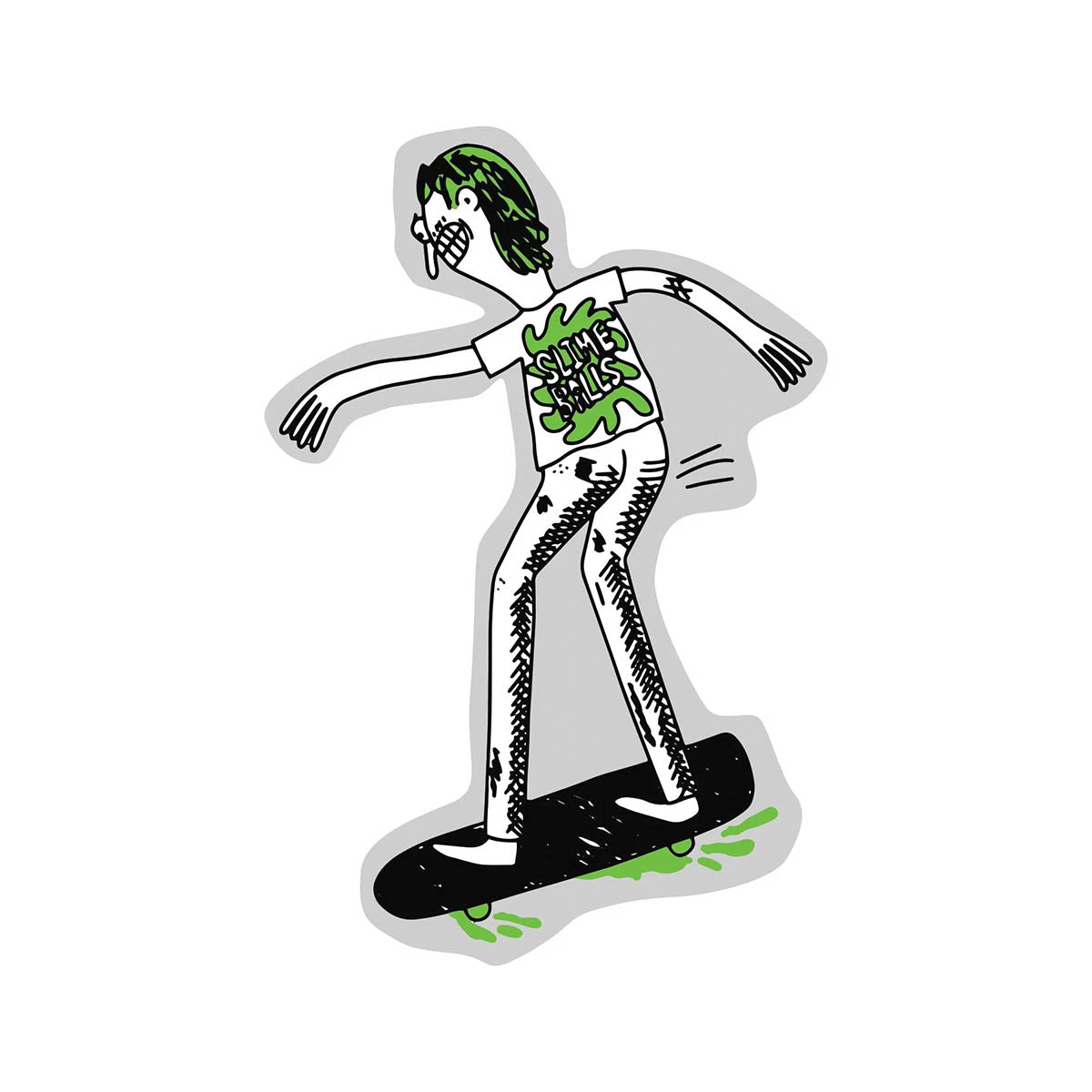 Slime Balls Jay Howell Slime Misfit 2.5" Sticker