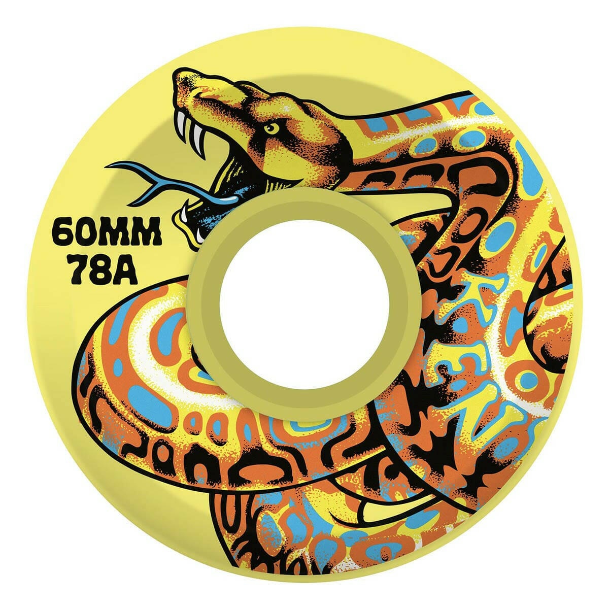 Slime Balls - Jeff Kendall Snake Yellow 60MM 78A Skateboard Wheels.