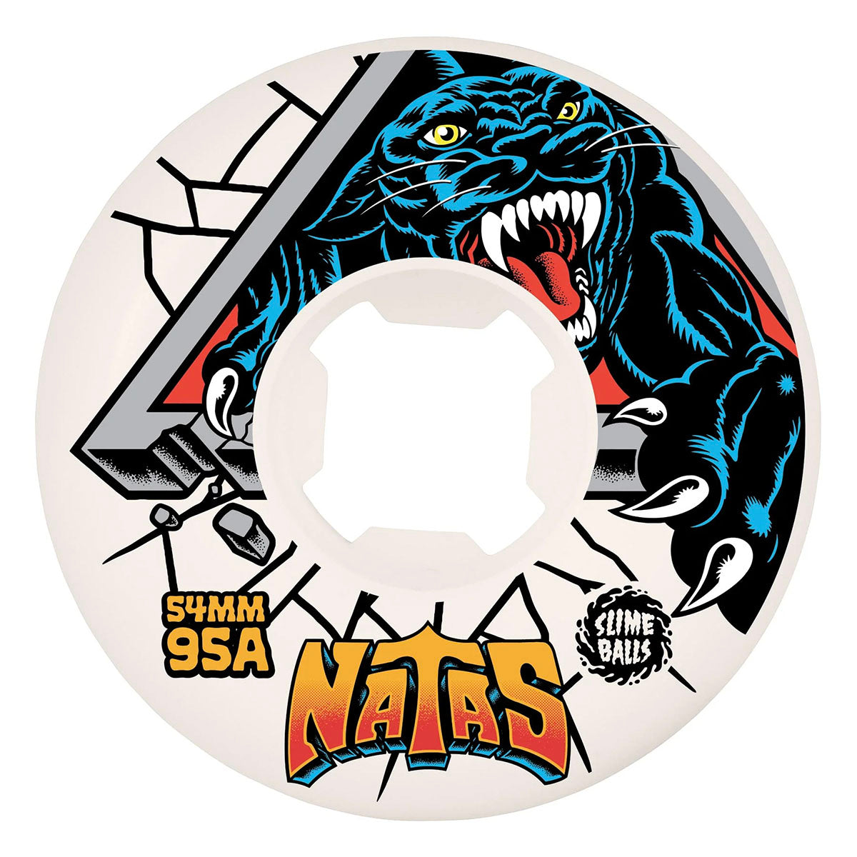 Slime Balls - Natas Hardline 54MM 95A Skateboard Wheels.