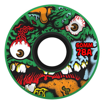Slime Balls Roskopp Face Two Green OG Slime 60MM 78A Skateboard Wheels