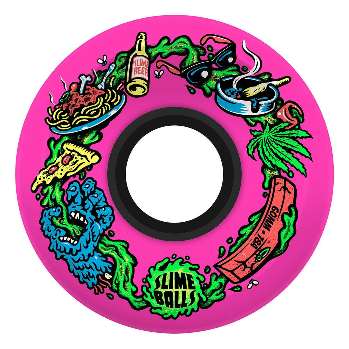 Slime Balls - Scarf Balls OG Slime 60MM 78A Skateboard Wheels.