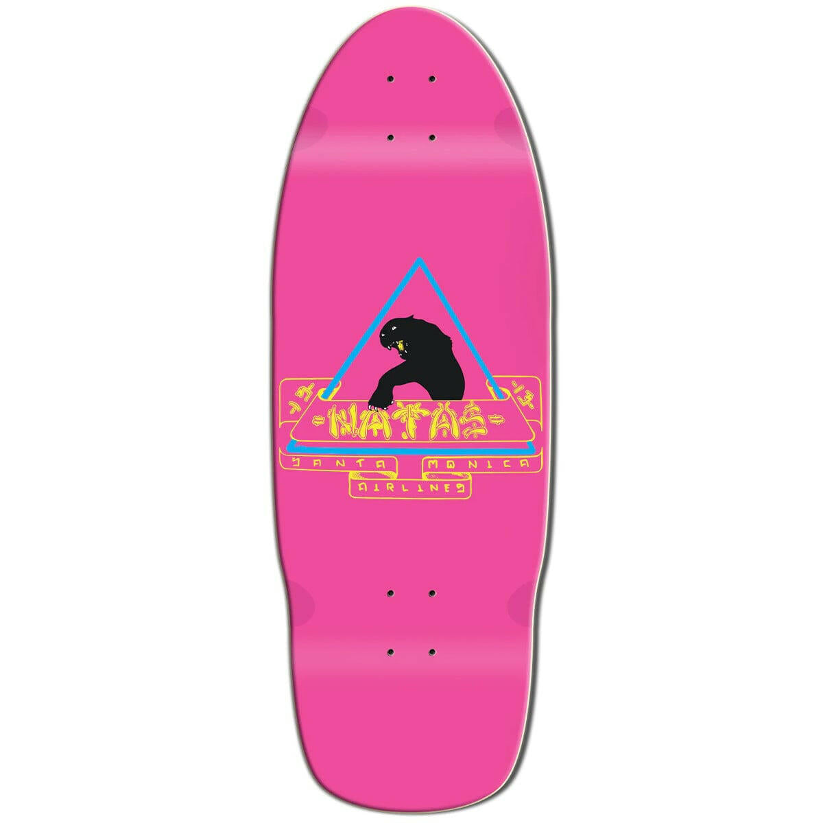 SMA - Natas Kaupas Panther Pink 10.0 Reissue Skateboard Deck.