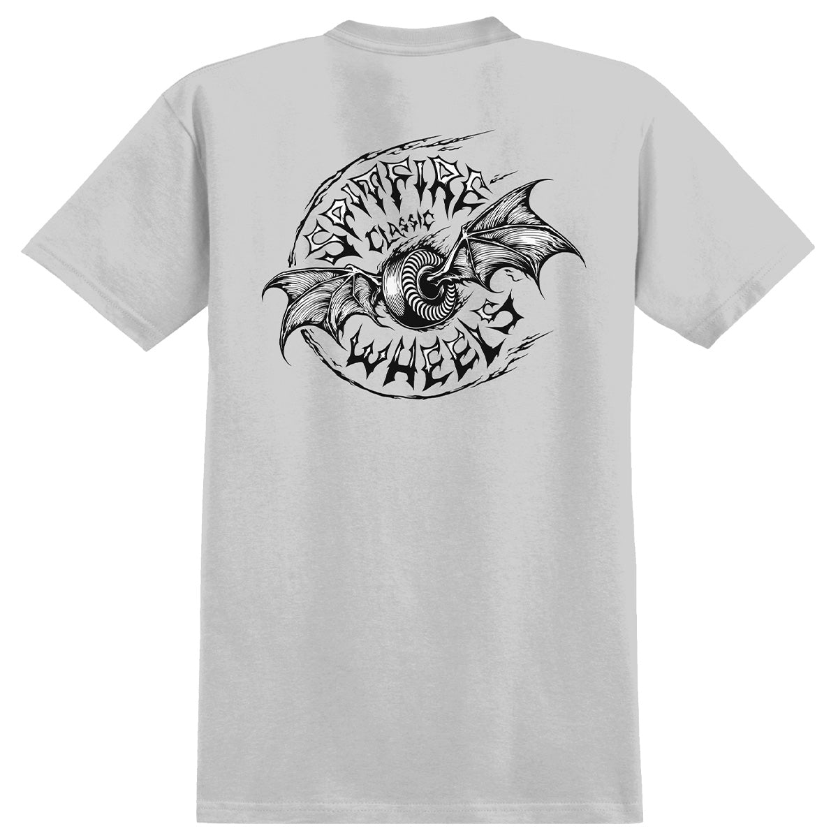Spitfire Batwings Classic New Tee Silver Back.