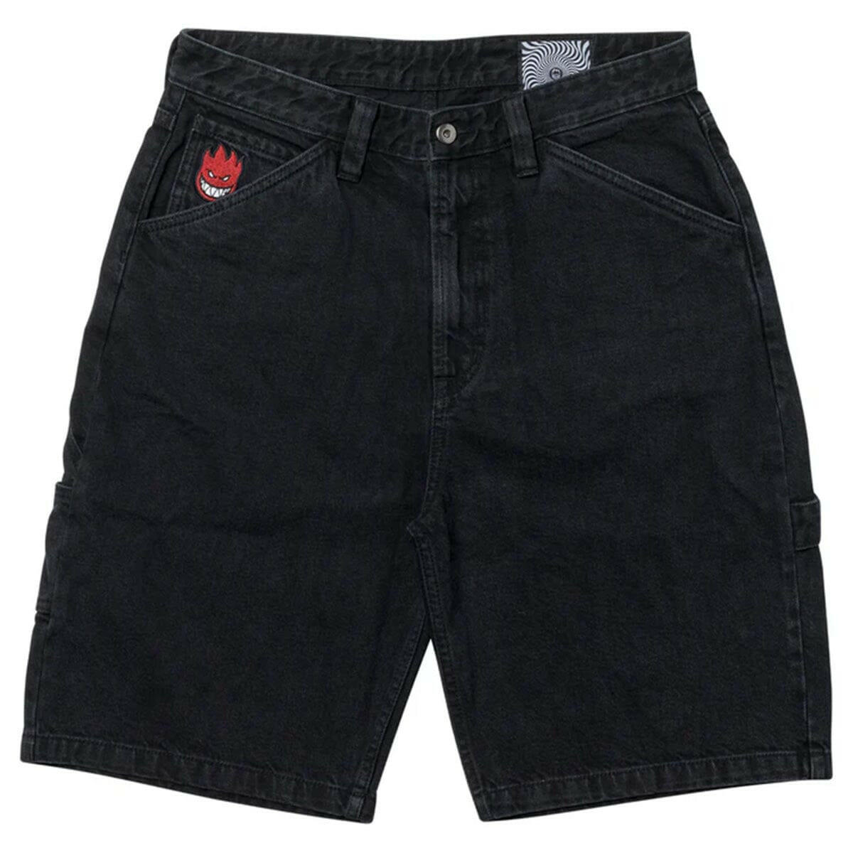 Spitfire - Bighead Fill Denim Shorts Washed Black.