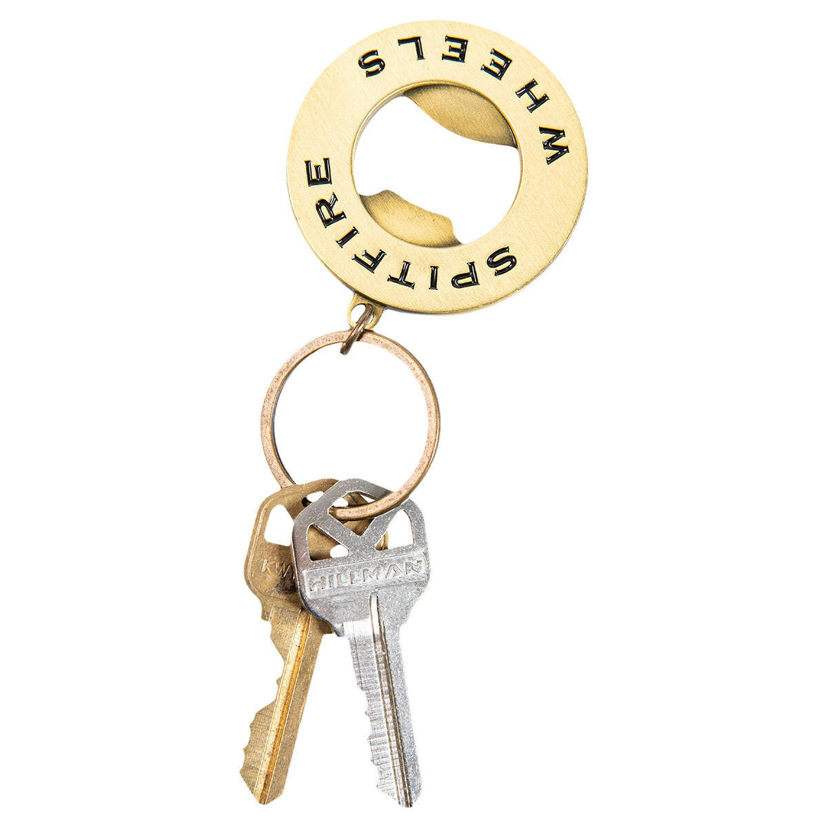 Spitfire - Classic Swirl Bottle Opener Keychain.