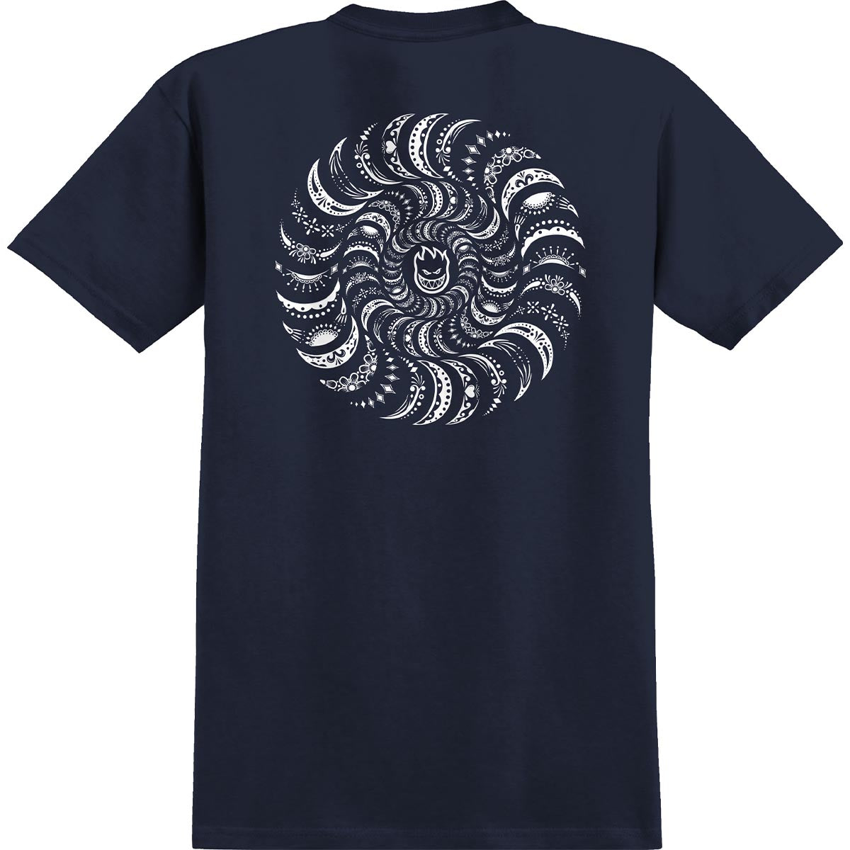 Spitfire Classic Swirl Paisley Tee Navy Back