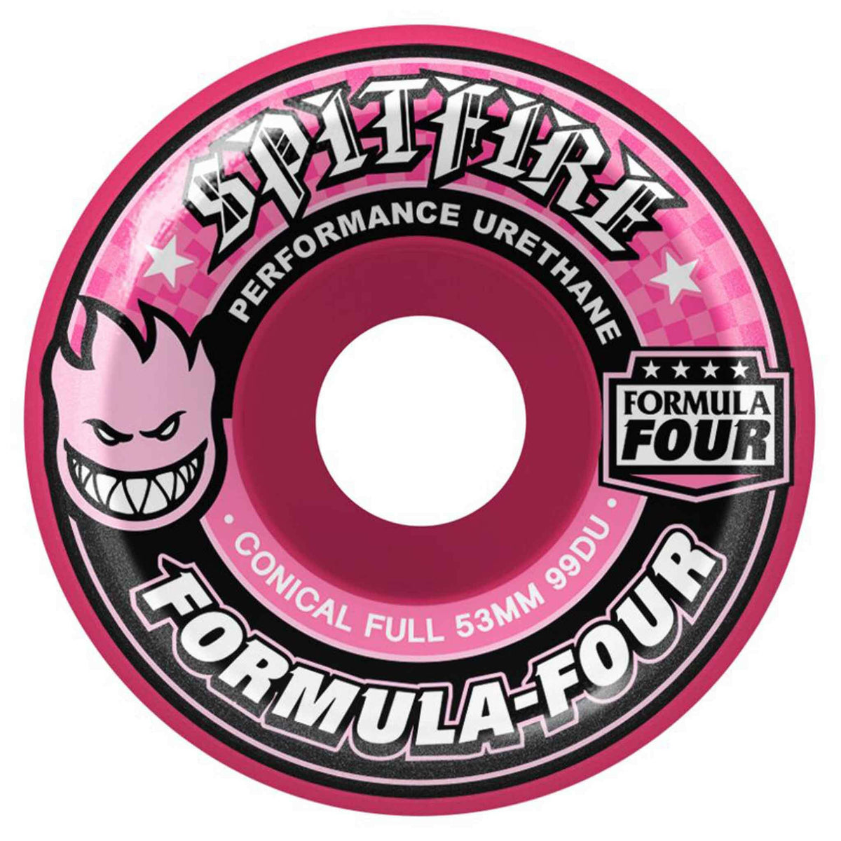 Spitfire - F4 Conical Full Pink 53MM 99A Skateboard Wheels.