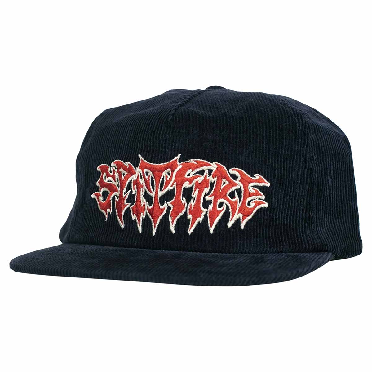 Spitfire Demon Script Snapback Navy Front