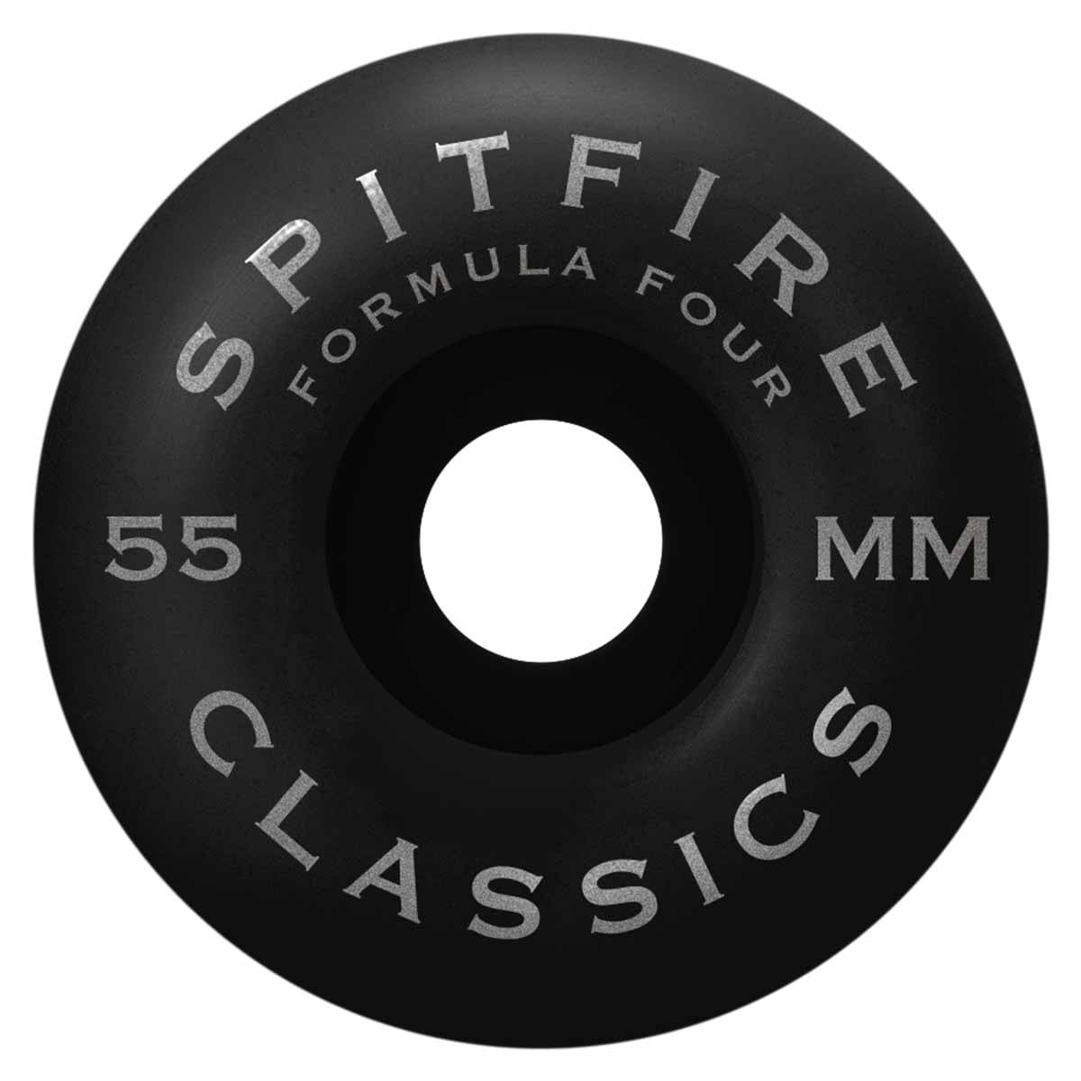 Spitfire F4 Floral Black Classic 55MM 99A Skateboard Wheels Back