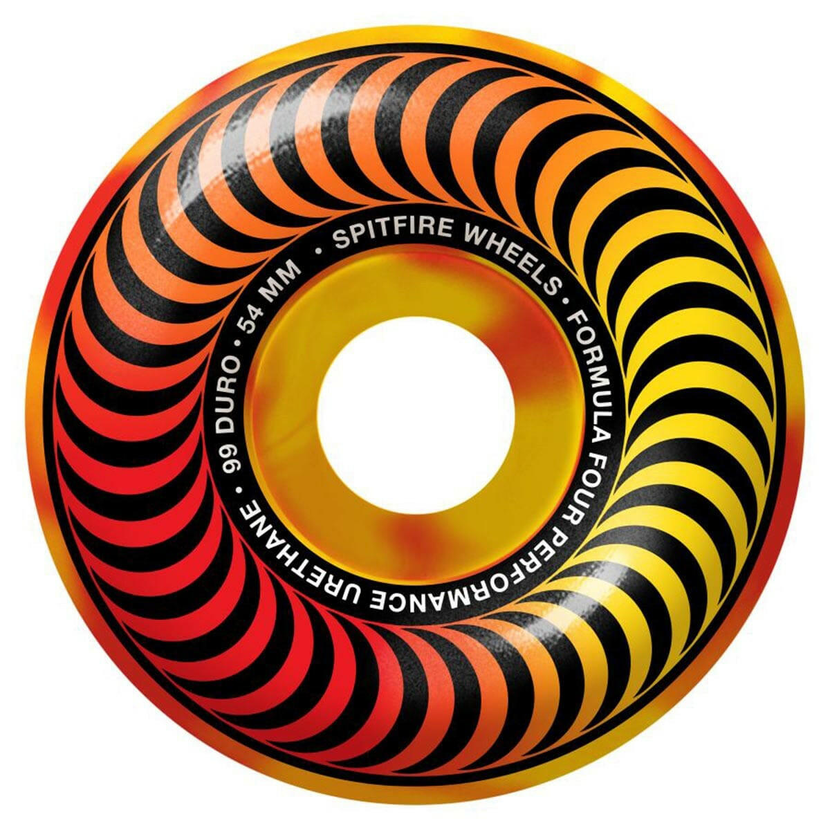 Spitfire - F4 Multi Swirl Classic 54MM 99A Skateboard Wheels.