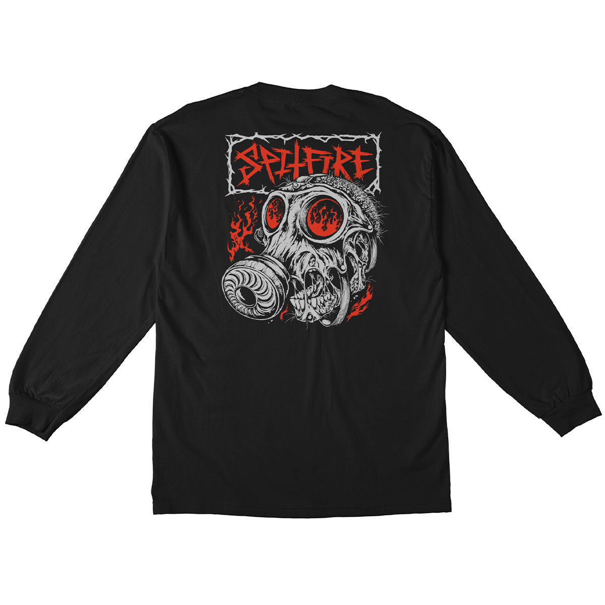 Spitfire Gas Mask L/S Tee Black Back