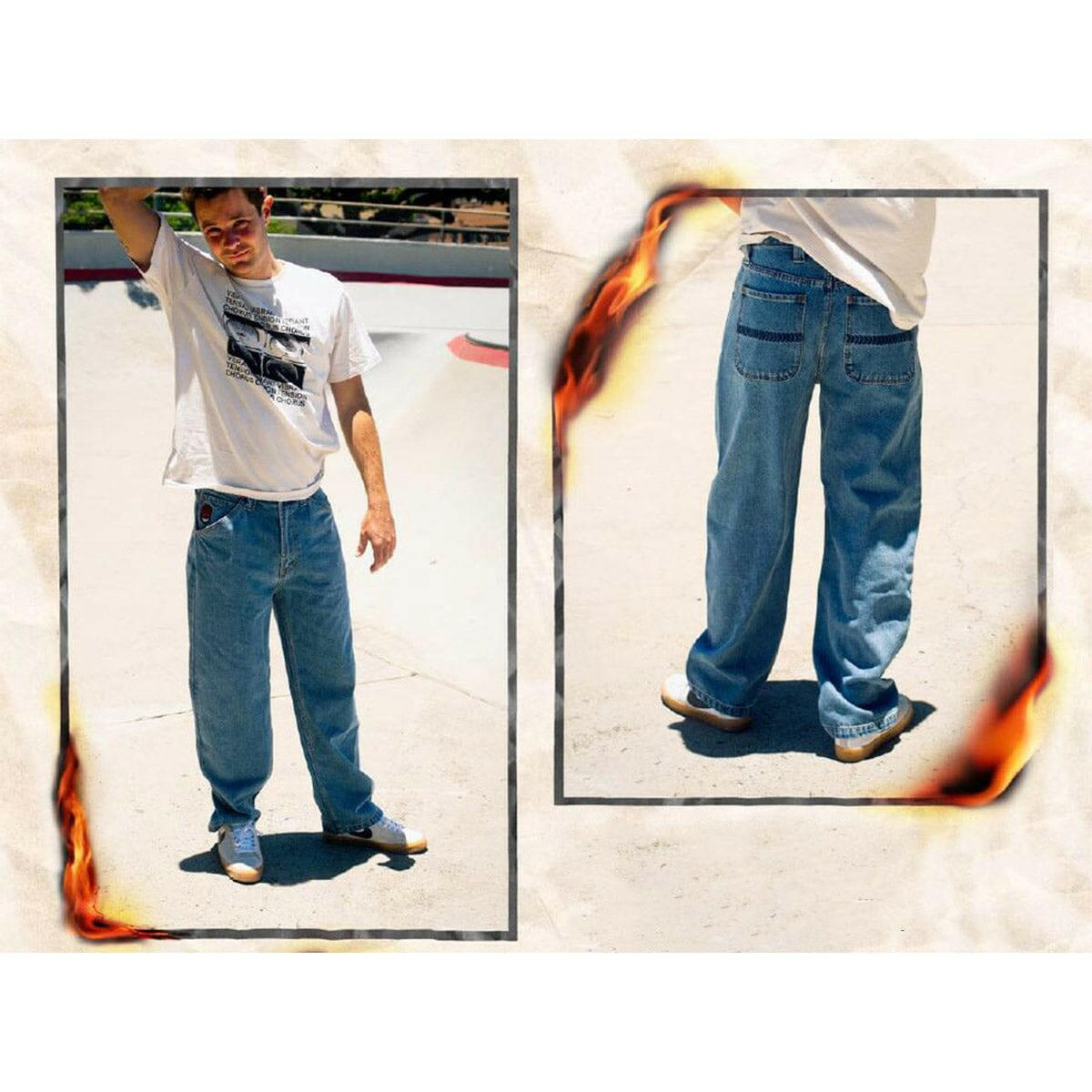 Spitfire - Bighead Fill Denim Pants Medium Stone Wash.