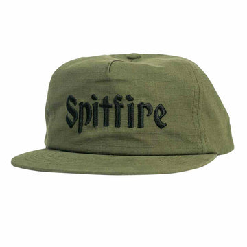 Spitfire Molotov Script Snapback Olive Front