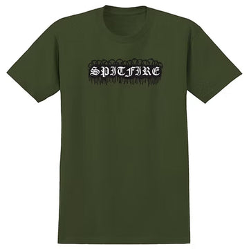 Spitfire Old E Barbed Tee Military Green