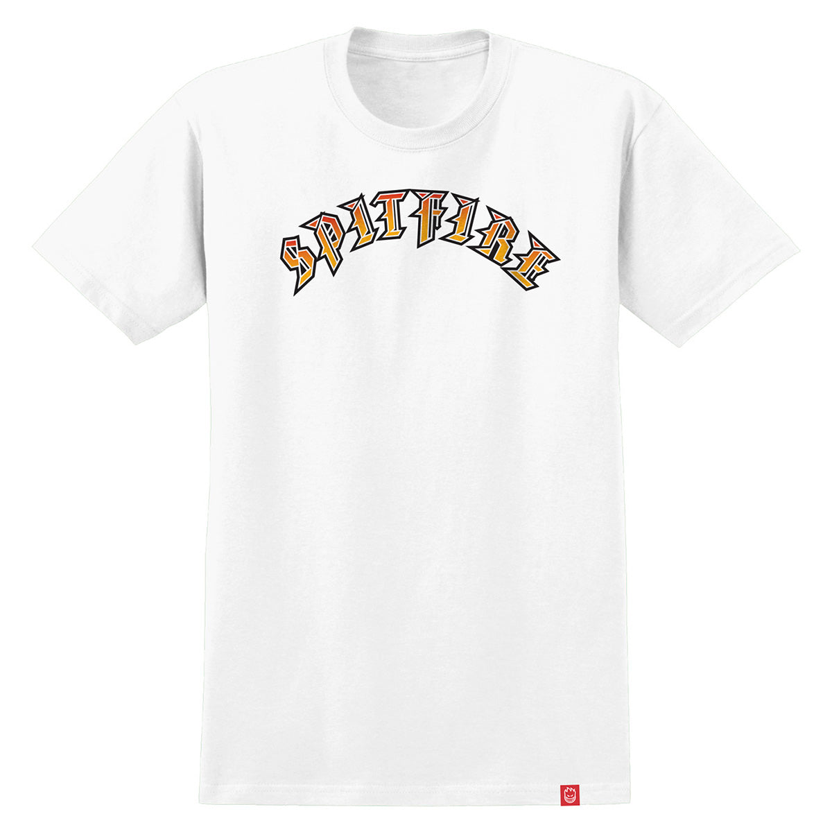 Spitfire Old E Fade File Youth Tee White