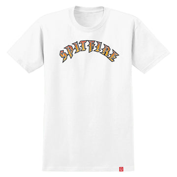 Spitfire Old E Fade File Youth Tee White