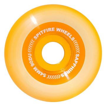 Spitfire - Sapphires Orange 54MM 90D Skateboard Wheels.