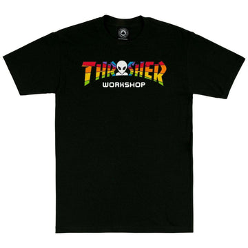 Thrasher - X AWS Spectrum Tee Black.