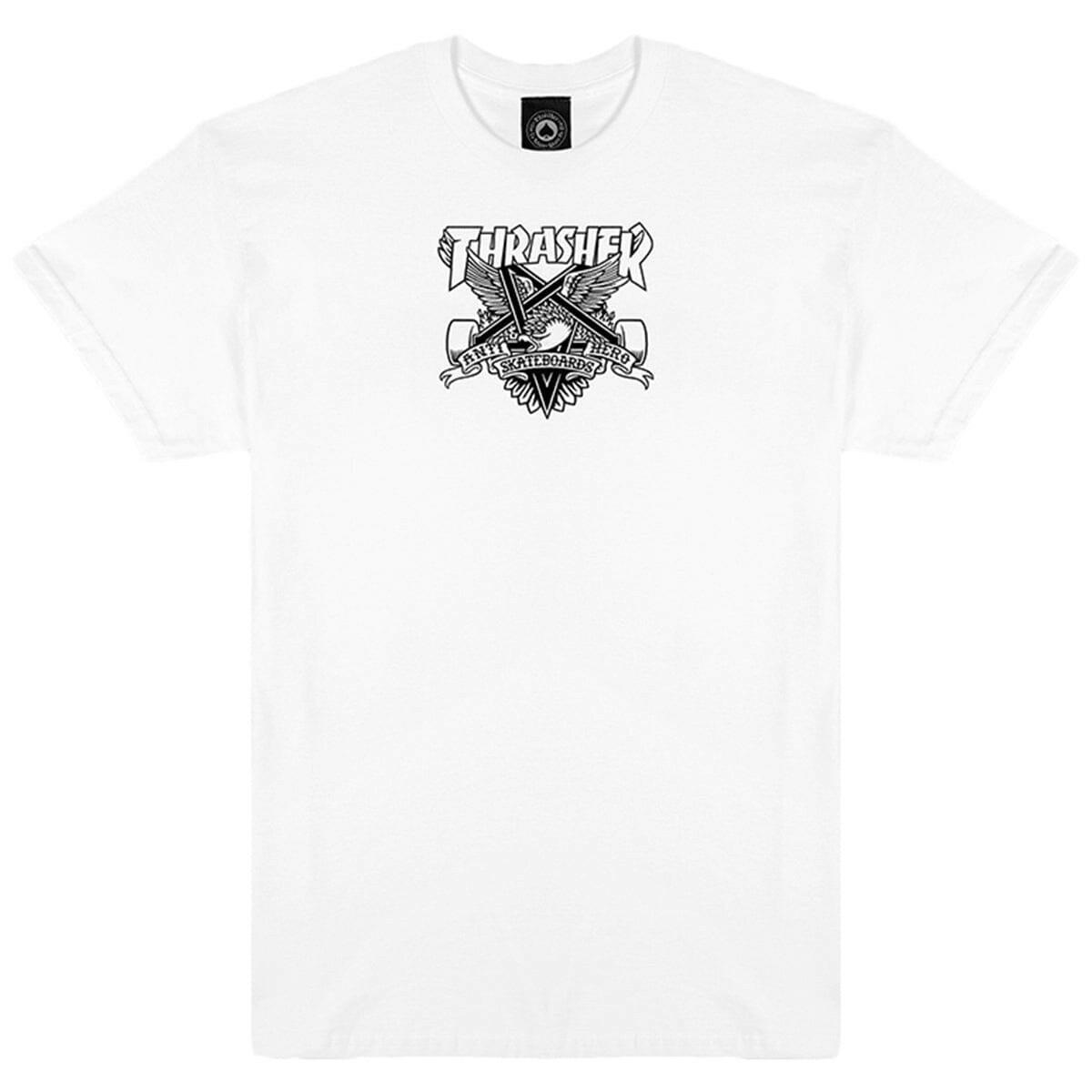 Thrasher - Anti Hero Eaglegram Tee White.