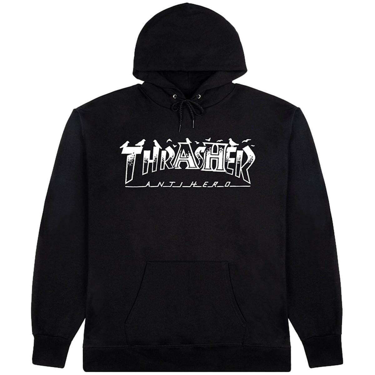 Thrasher - Anti Hero Pigeon Mag Hoodie Black.