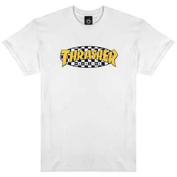 Thrasher Checkered Oval Tee White
