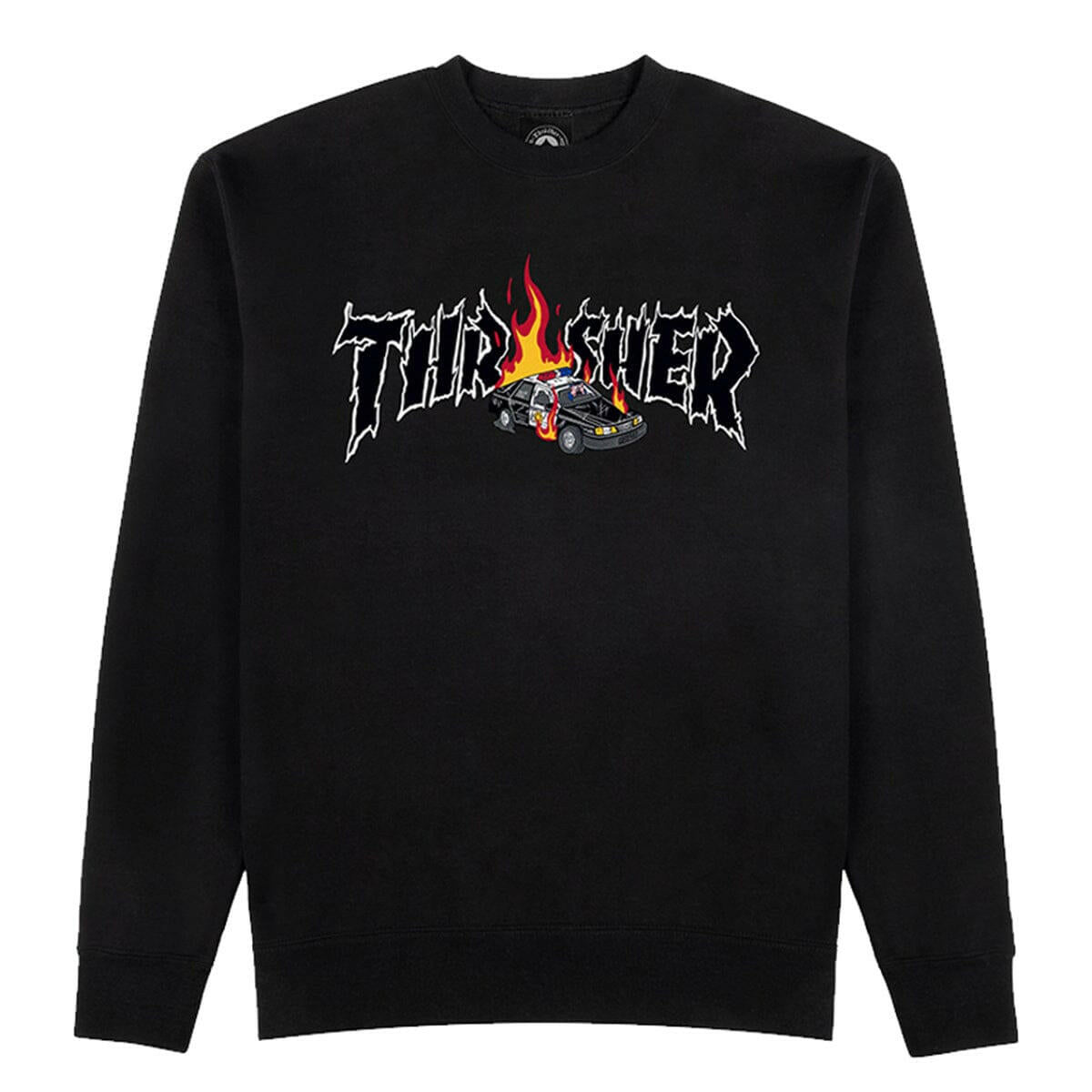 Thrasher - Cop Car Crew Black.