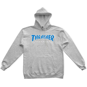 Thrasher - Outlined Hoodie Grey/Blue.