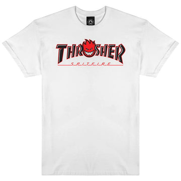 Thrasher Spitfire Big Head Outline Tee White