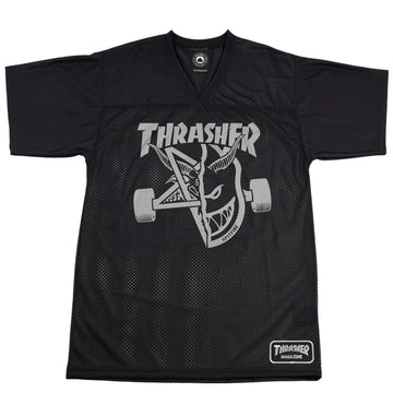 Thrasher Spitfire Thrash & Burn Football Jersey Black
