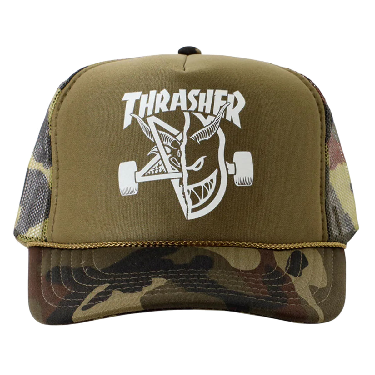 Thrasher Spitfire Thrash & Burn Trucker Camo