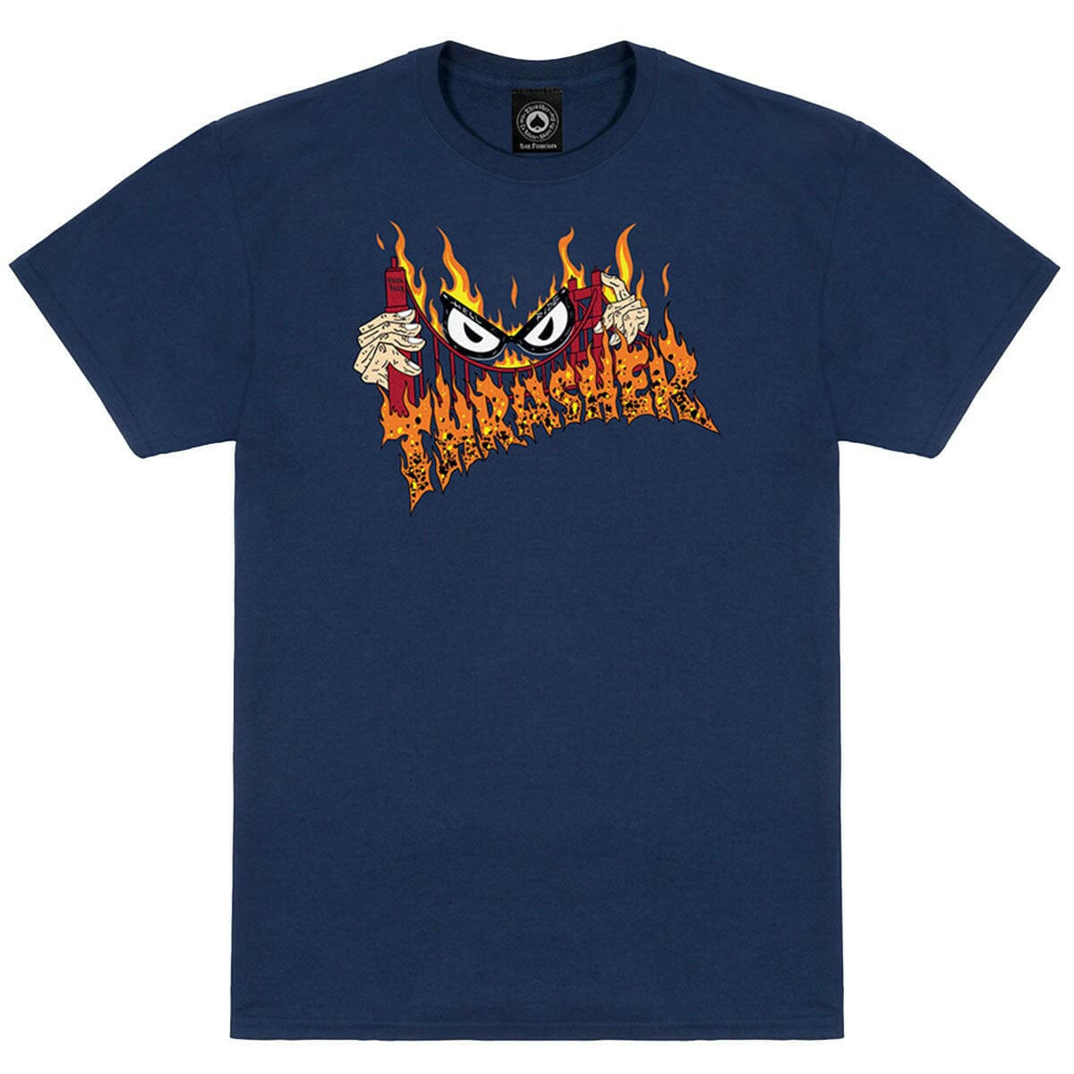 Thrasher - Sucka Free Tee Navy.