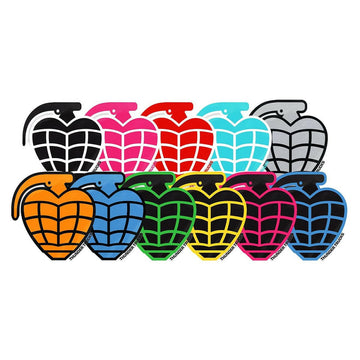 Thunder - Grenade Die Cut 4" Sticker.