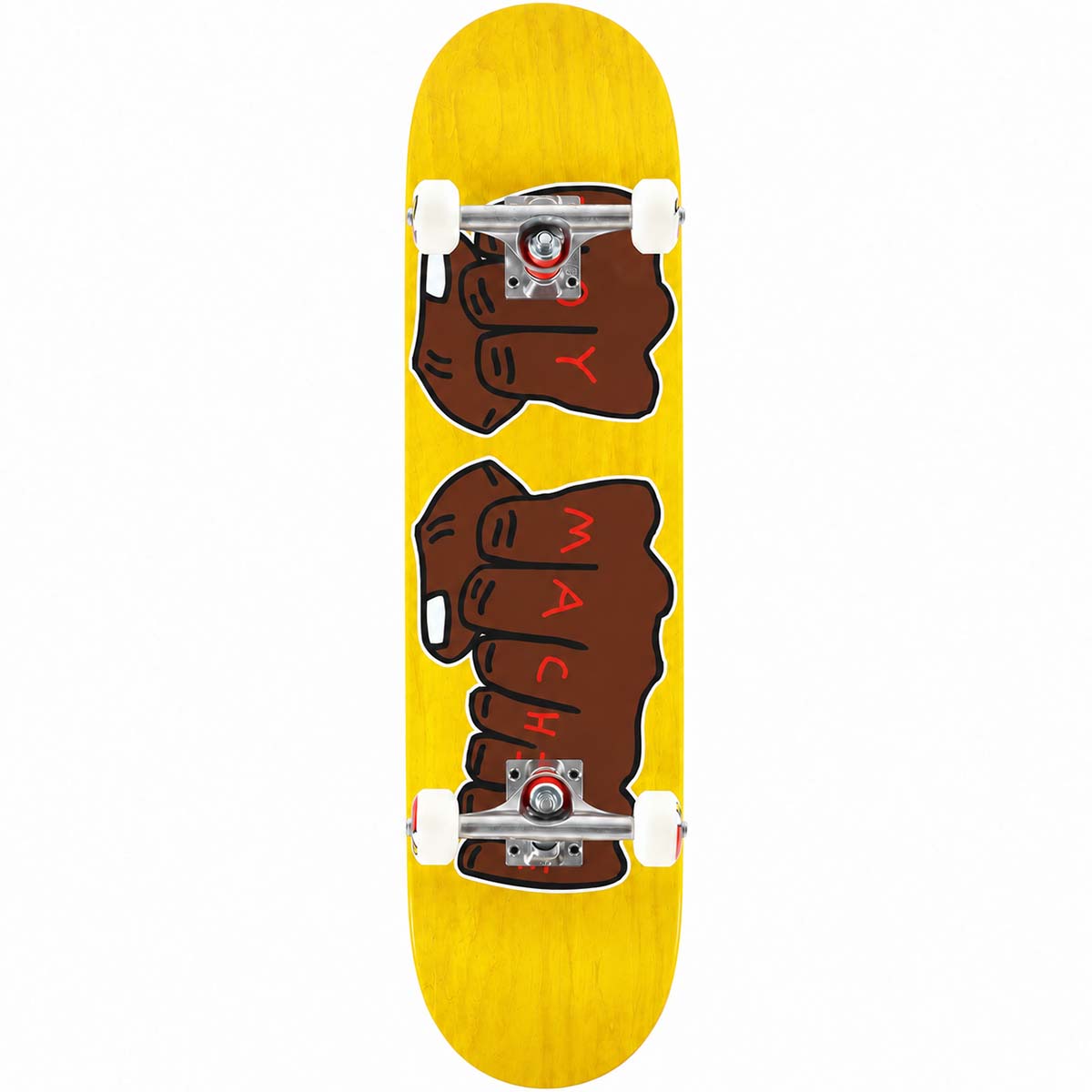 Toy Machine Fists Yellow Complete Skateboard