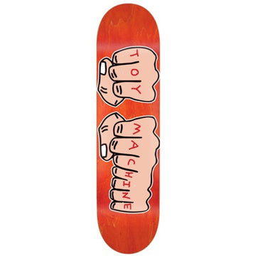 Toy Machine Fists Orange Skateboard Deck