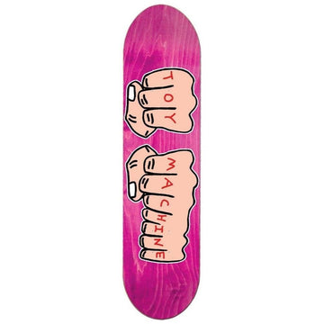 Toy Machine Fists Pink Skateboard Deck