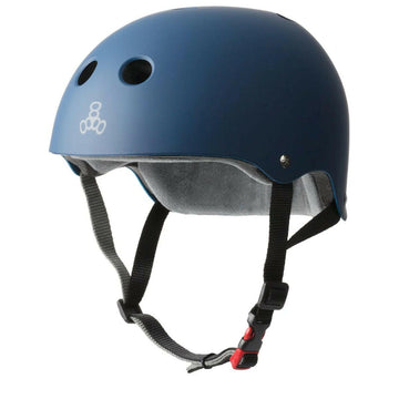Triple 8 Certified Sweatsaver Helmet Navy Rubber.