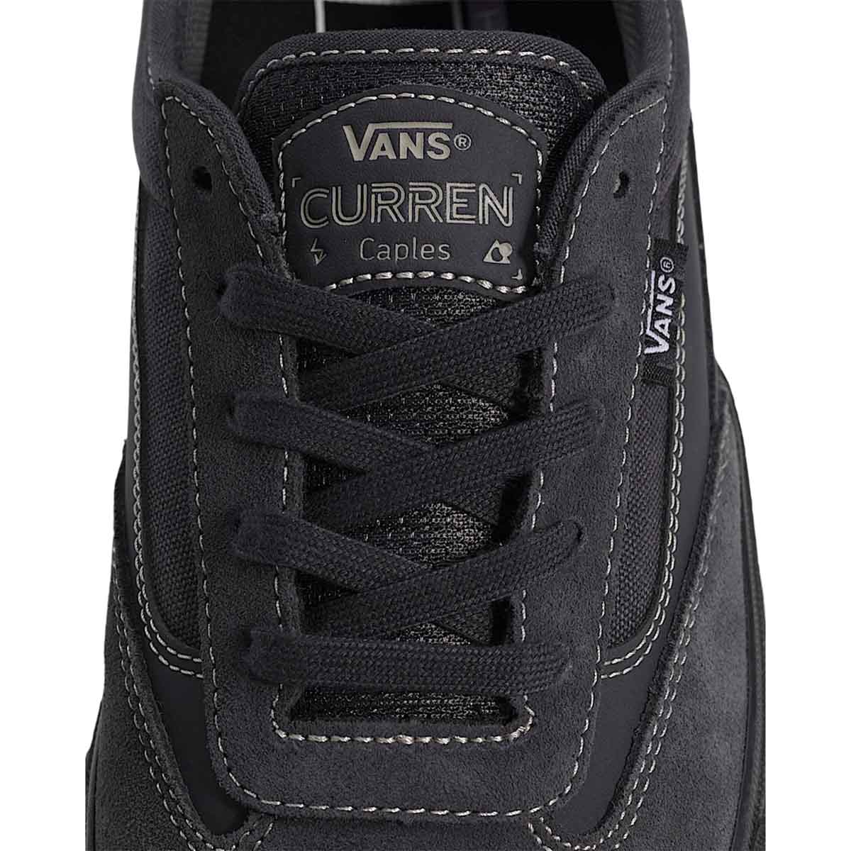 Vans Skate Curren Caples Shoes Charcoal/Black Tongue