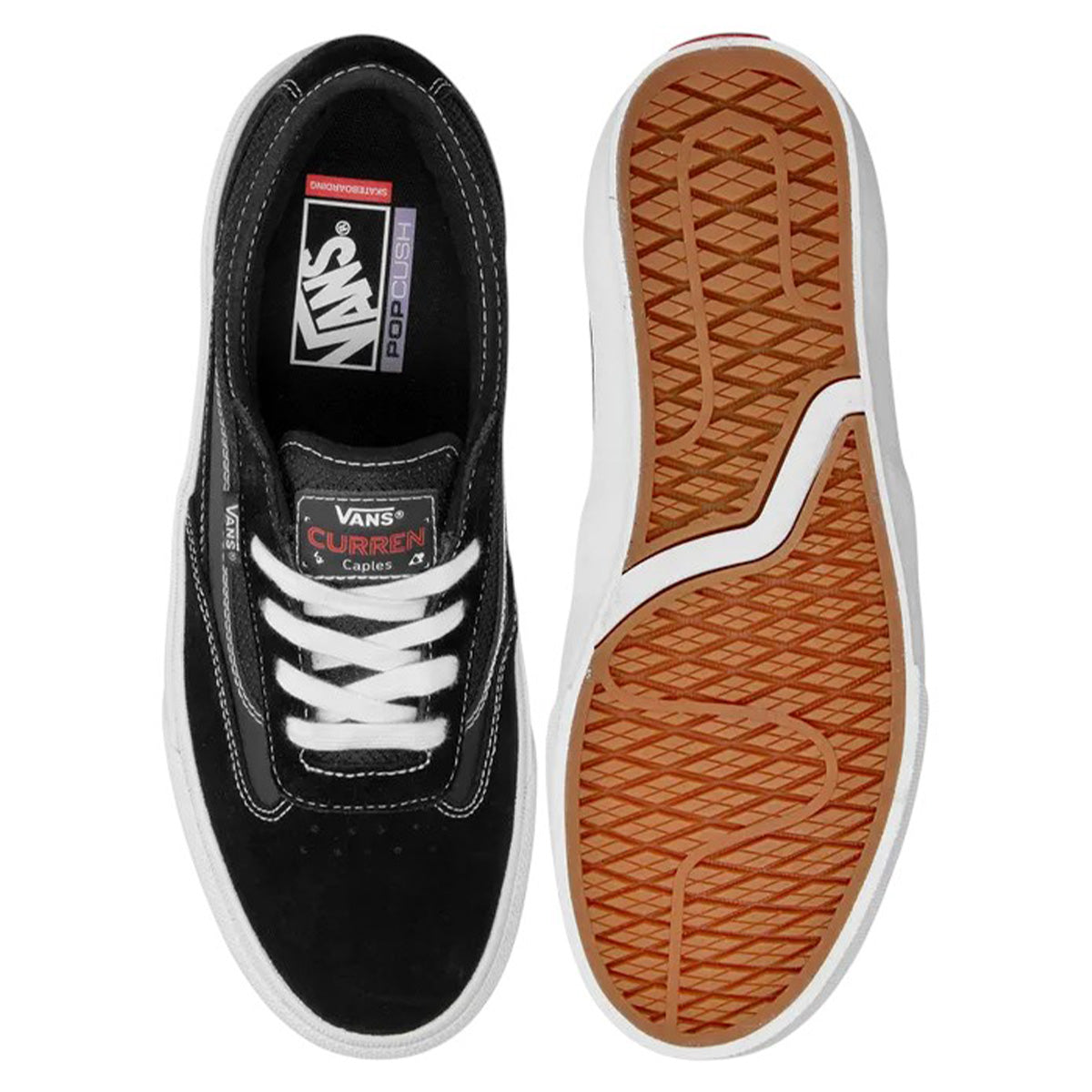 Vans Skate Curren Caples Shoes Gum Black/White