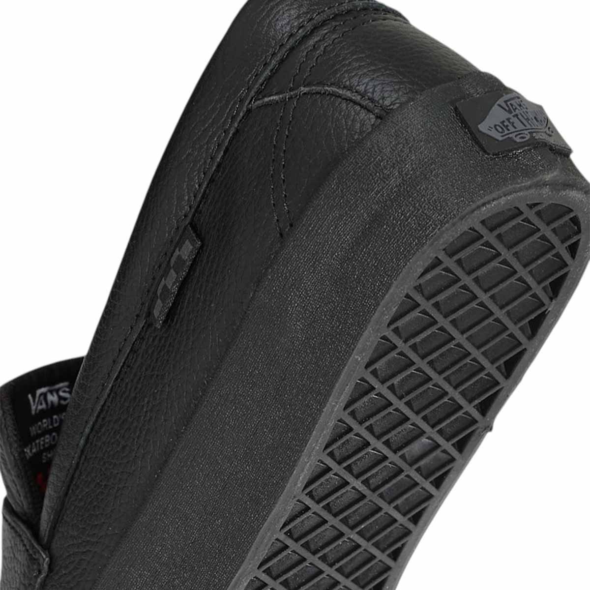 Vans Skate Loafer Black/Black Heel