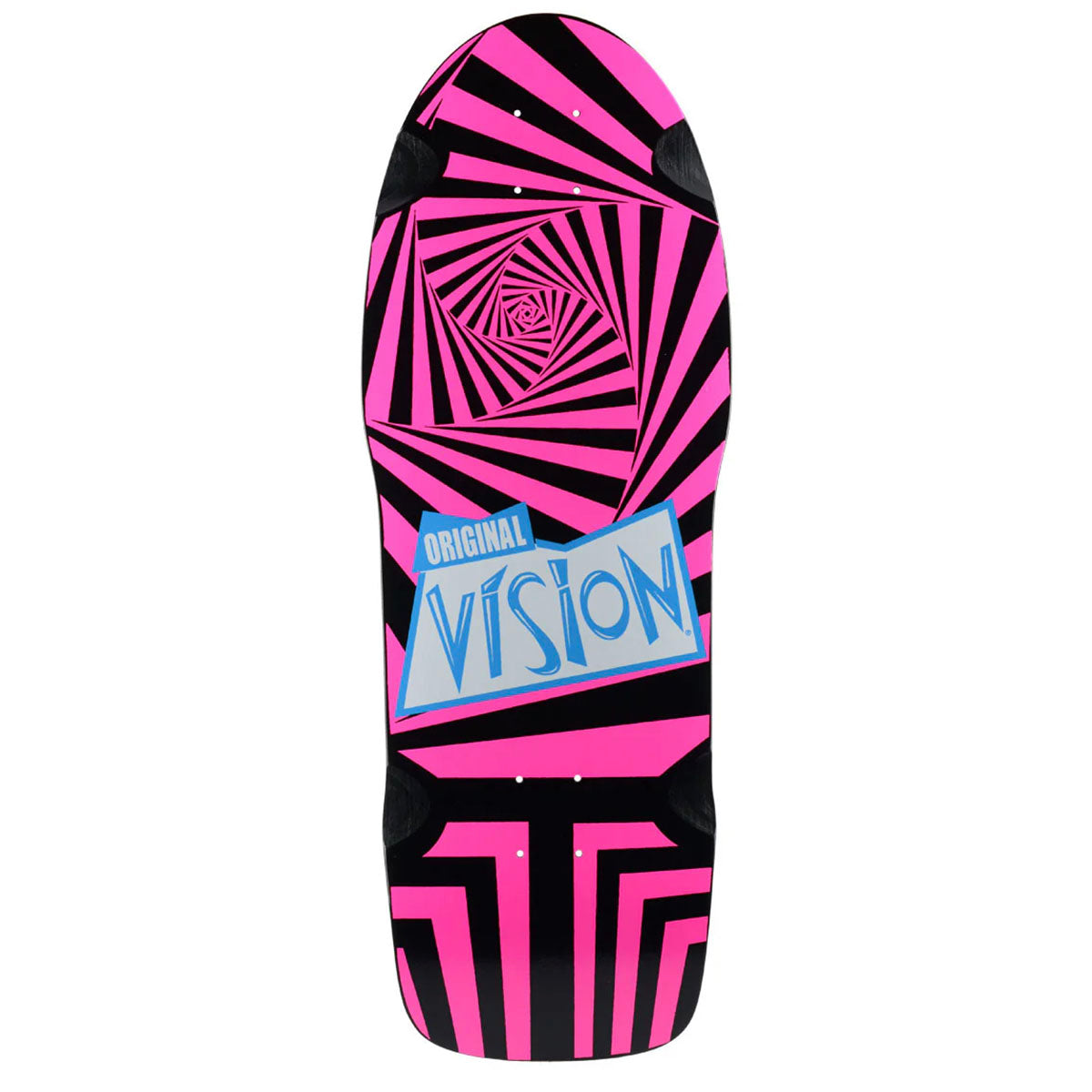Vision - Original Black/Pink 10.0 Reissue Skateboard Deck.
