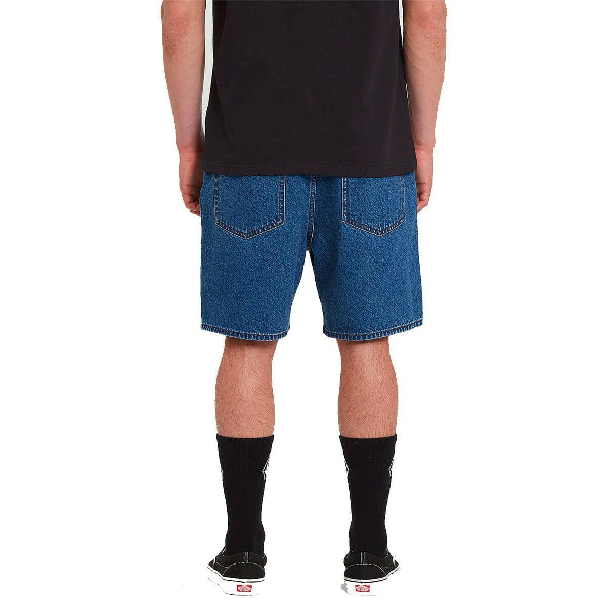 Volcom - Billow Denim Shorts Oliver Mid Blue.