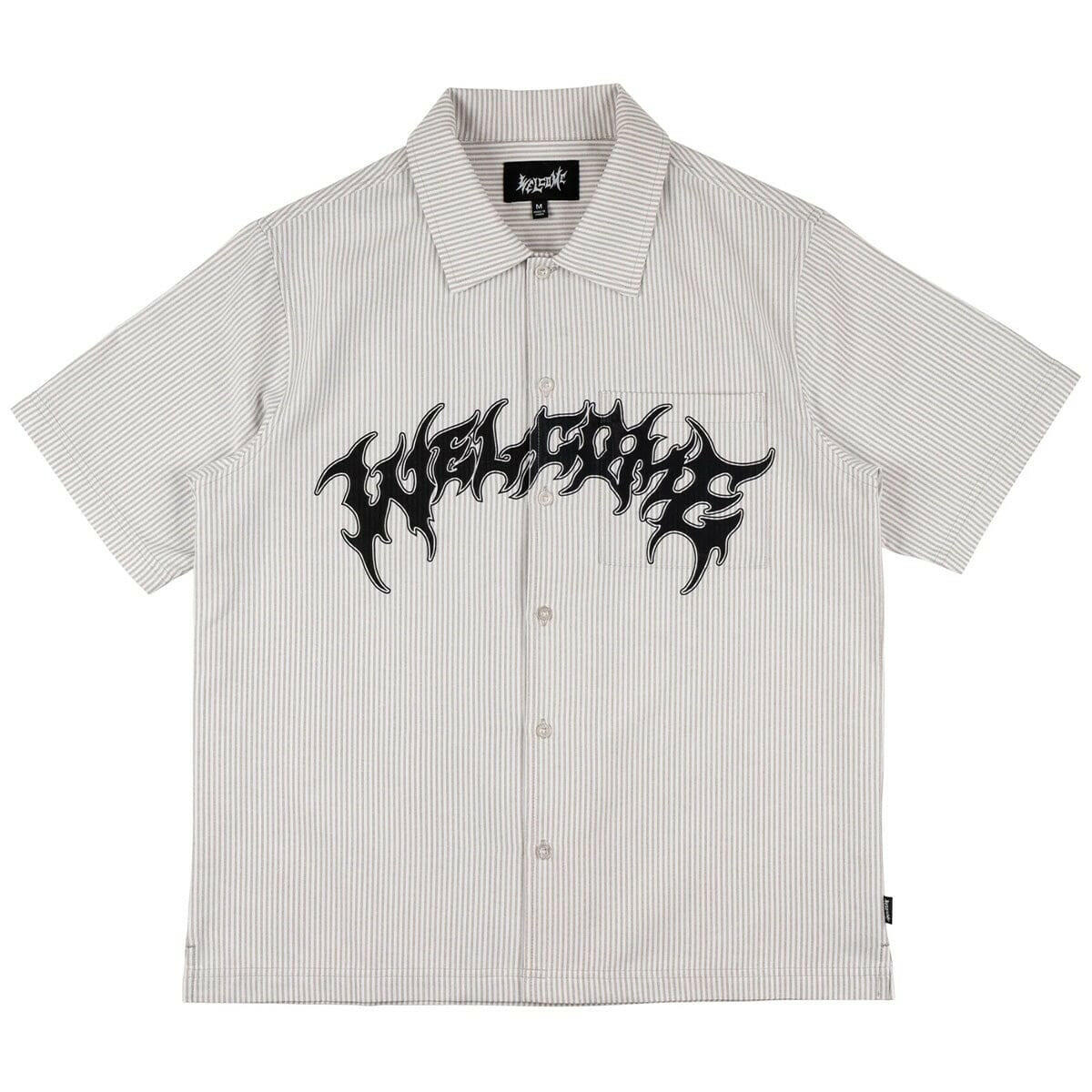 Welcome - Barb Printed Oxford Shirt Moss.